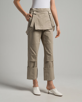 Max Mara Бежеві штани Tefrite  TEFRITE