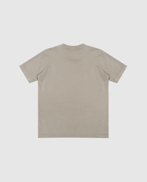 Stone Island Детская футболка цвета хаки с логотипом K1S162100002S004768