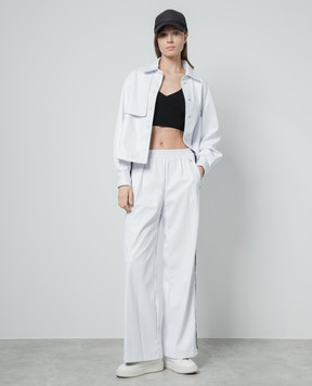 Twinset Белая куртка с металлическим логотипом 241AP2202