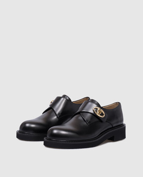 Valentino Черные кожаные монки VLogo Locker Single 5W2S0JS7HJL