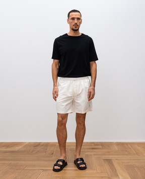 Brunello Cucinelli Білі шорти для плавання з емблемою логотипа MW817043