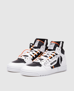 Off-White Белые кожаные хайтопы 3.0 Оff Сourt OMIA065F24LEA001