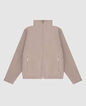 Brunello Cucinelli Дитяча куртка кольору хакі з принтом BD479O963C