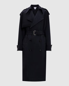 Bottega Veneta Синий тренч из шерсти 812009V4
XP0