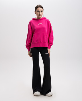 Palm Angels Розовые худи с принтом логотипа PWBB074S25FLE001