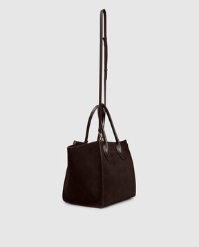 Ermanno Scervino Коричнева замшева сумка-тоут D473S754RDIW