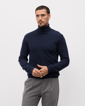 Wool&Co Синій светр з вовни WO8180