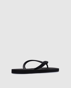 Vetements Чорні шльопанці з тисненням логотипа UA66SL100Bw