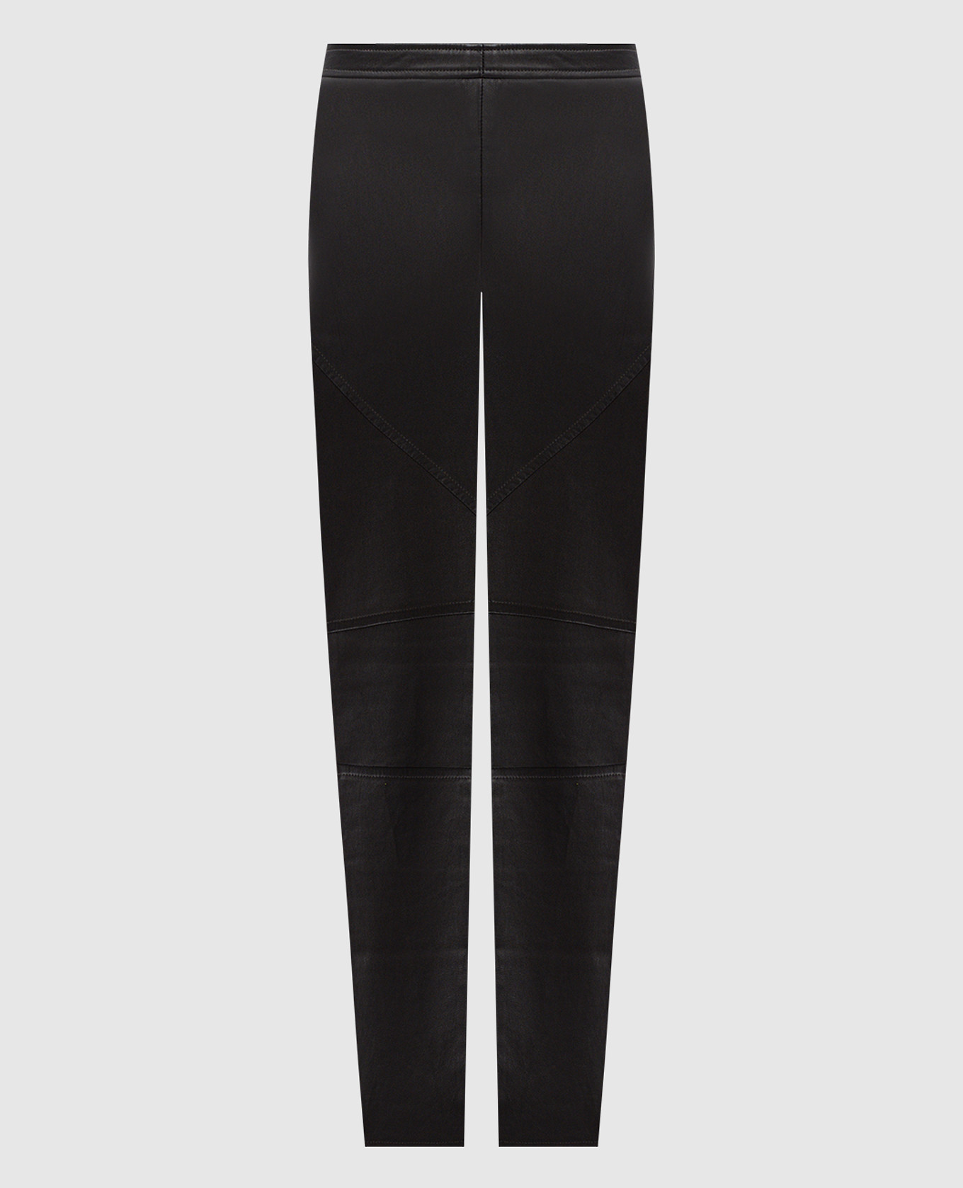 

Серые кожаные брюки, Серый, Узкие брюки