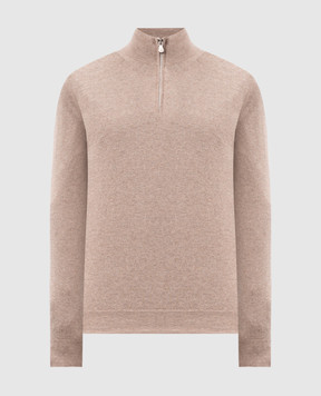 Brunello Cucinelli Коричневый джемпер из кашемира M2200124
