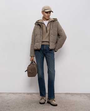 Brunello Cucinelli Сині джинси з патчем логотипа MA095P4035