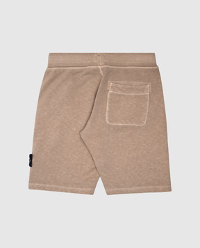 Stone Island Дитячі бежеві шорти з логотипом K1S166200002S00604
