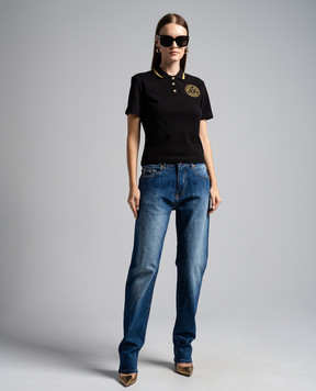 Versace Jeans Couture Сині джинси з патчем логотипа 76HAB5B0DW009M31