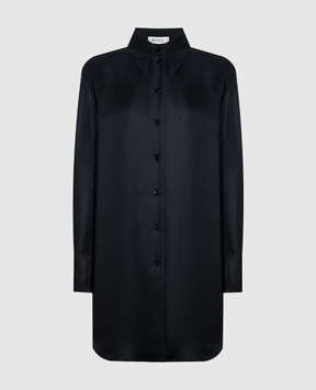 Rohe Черная удлиненная блуза из шелка 41019151
