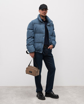 Dolce&Gabbana Синій джинсовий пуховик G9BUCDG8NW5