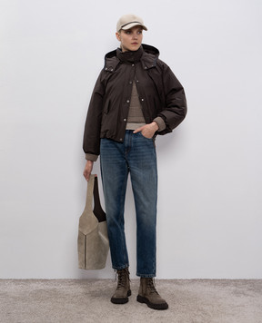 Brunello Cucinelli Бежевий джемпер з кашеміру та шовку M13800008P