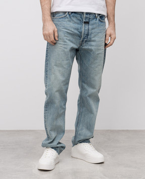 Fear of God Блакитні джинси з патчем логотипа FGE240408DNMm