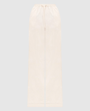Lou Lou Studio Бежеві штани SERO в смужку SEROSTRIPES