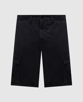 Stone Island Синие шорты-карго с логотипом K1S15L100011S00WA