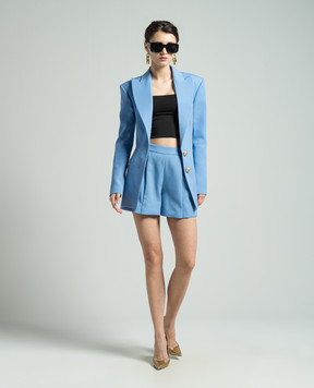 Balmain Блакитні шорти з вовни CF0PA235WC09