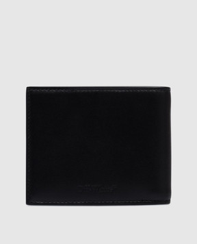 Off-White Чорне шкіряне портмоне з принтом логотипа Arrow OMNC094C99LEA001