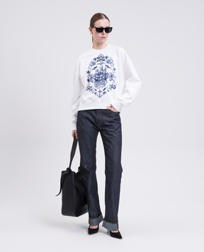 Alexander McQueen Білий світшот з принтом 840047QZAPE