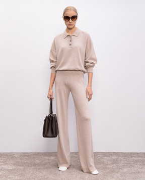 Allude Бежевий джемпер з вовни та кашеміру 25217743