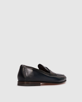 Santoni Сині шкіряні лофери MCNG18837SA4SVOS