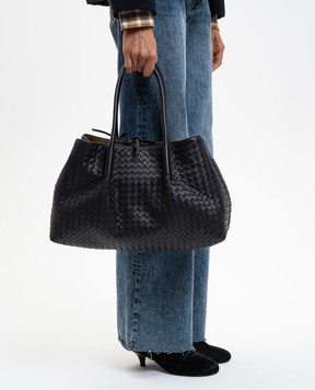 Bottega Veneta Синяя кожаная сумка-тоут Pinacoteca 817166V5AG1