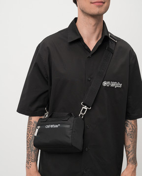 Off-White Черная сумка с логотипом OMNQ094F24FAB001