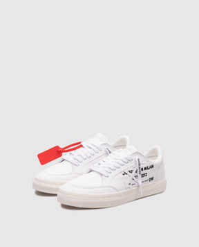 Off-White Білі кросівки Low Vulcanized Animati OMIA293S25FAB002