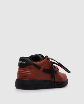 Off-White Корчевые кожаные кроссовки Оut Оf Оffice OMIA189F24LEA00D