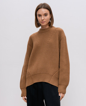 Jil Sander Коричневый свитер из шерсти J02GP0192J14511