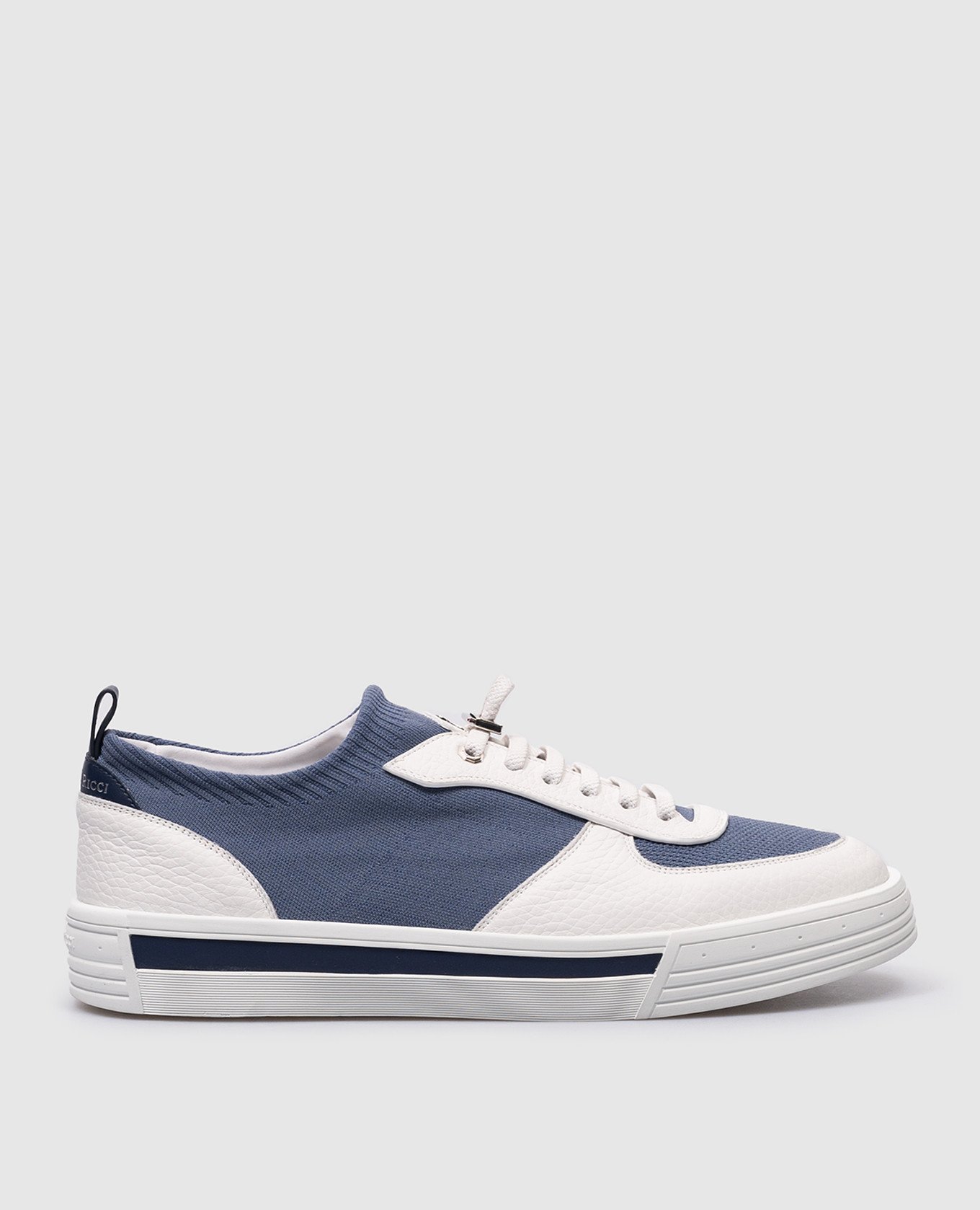 Blue combination trainers with logo