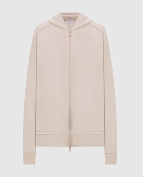 Brunello Cucinelli Бежевая спортивная куртка с цепочкой мониль MH827FB706