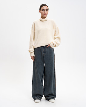 Fear of God Бежевий светр з вовною з логотипом FG25FW20209WBO