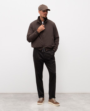 Cashmere&Whiskey Коричневі штани з вовною 02556R0498