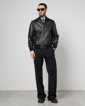 Canali Черный двухсторонний бомбер LE00258O70409