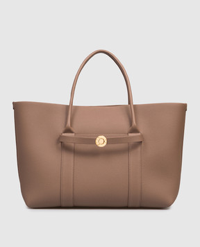 Loro Piana Коричнева шкірна сумка-тоут Ghiera FAO7463