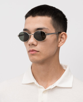 Saint Laurent Сріблясті сонцезахисні окуляри 779851Y9902