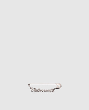 Vetements Срібляста брошка з логотипом UE64PI100S