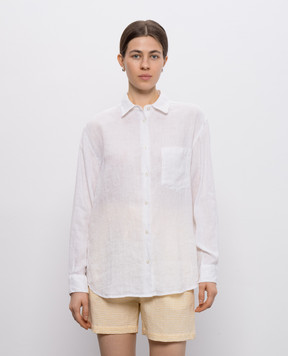 Woolrich Белая рубашка из льна CFWWSI0214FRUT3372