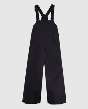 Moncler Grenoble ENFANT Дитячий синій гірськолижний комбінезон з логотипом K29572G00003530661214