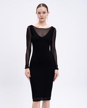 Max Mara Чорна сукня міді NASELLO NASELLO