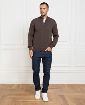 Cashmere&Whiskey Коричневий джемпер з кашеміру MU8661312341R3XL