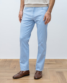 Stefano Ricci Голубые джинсы с логотипом MFT51B2230T265BL