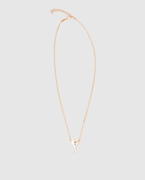 Ami Paris Золотая цепочка с подвеской Ami de Coeur UJW923361
