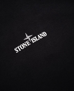 Stone Island Дитячий синій світшот з принтом емблеми логотипа K2S166100015S026868