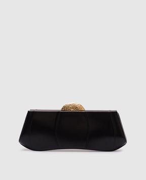 Giuseppe Zanotti Чорний шкіряний клатч EB50005