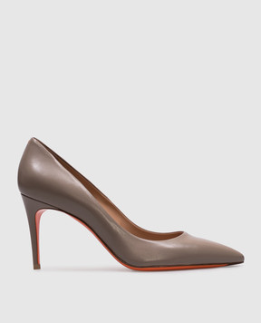 Santoni Бежевые кожаные туфли  WDID70945HI2NSZA